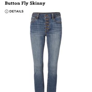 CAbi Button Fly Skinny - size 6